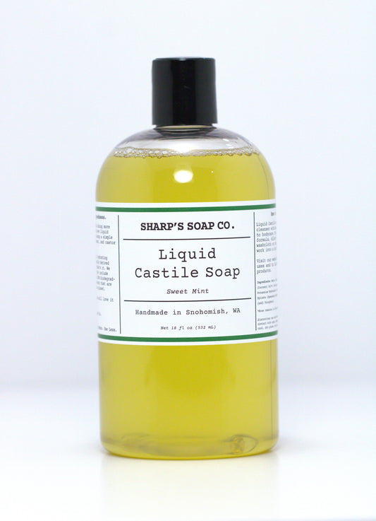 Sweet Mint Liquid Castile Soap (18oz.)