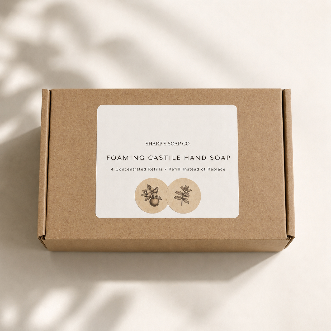 Foaming Castile Hand Soap Concentrated Refills - 4 Pack