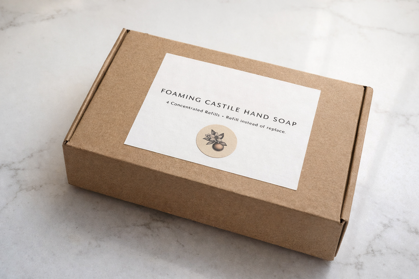 Foaming Castile Hand Soap Concentrated Refills - 4 Pack