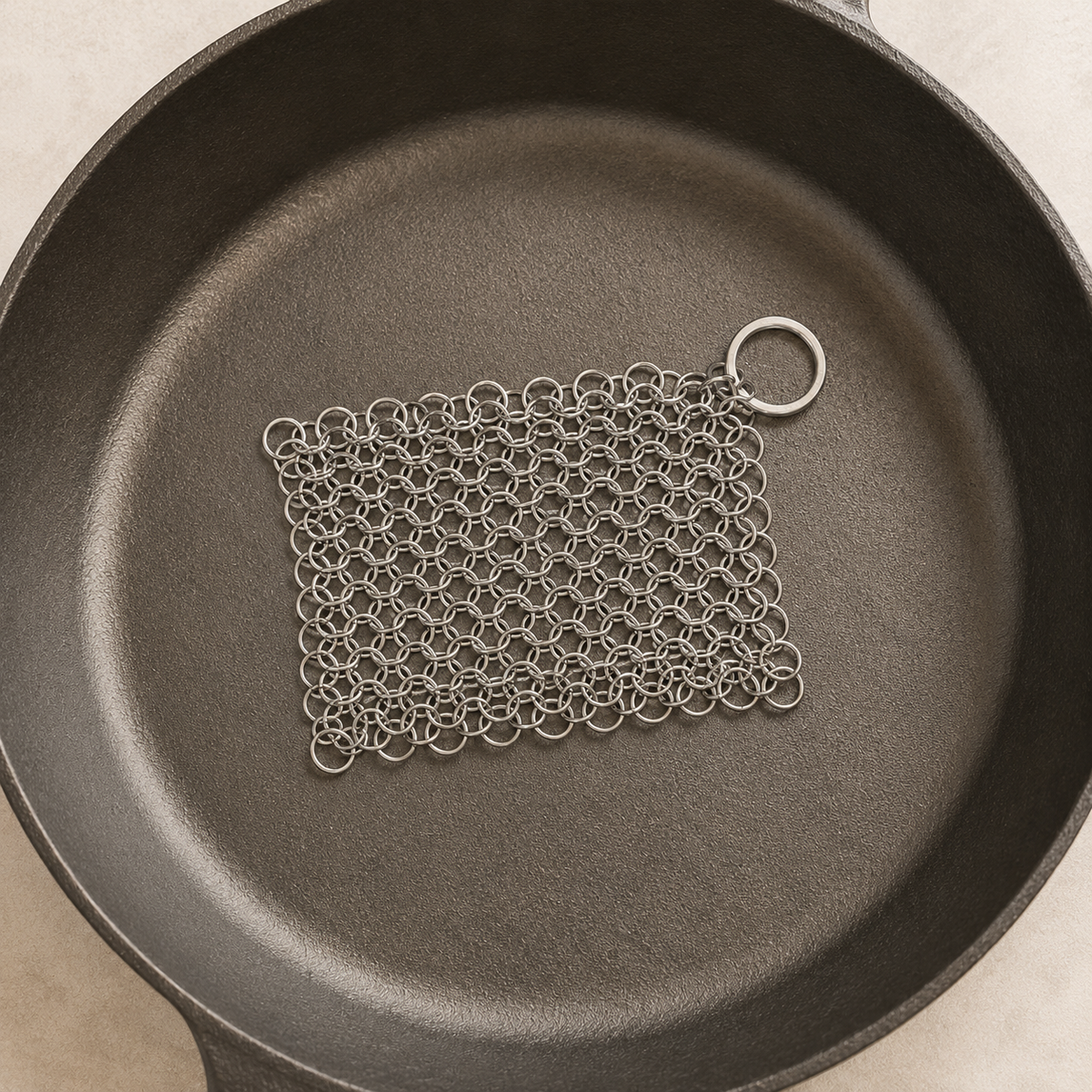 Chainmail Scrubber for Cast Iron & Carbon Steel