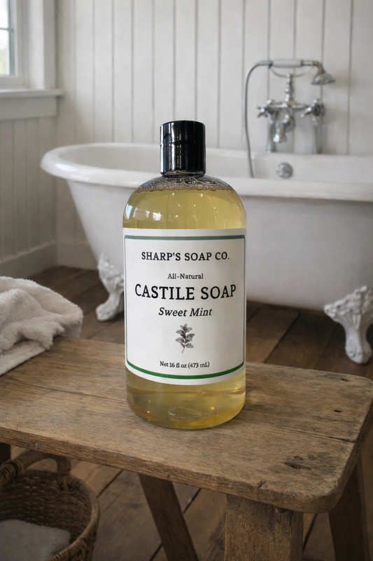 Sweet Mint Liquid Castile Soap (16 oz.)
